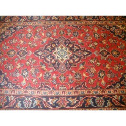 aguamarina, alfombras persas,  kashan