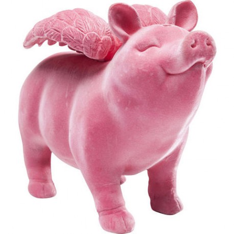 Hucha Flying Pig Flock rosa - Alfombras Aguamarina