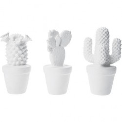 Objeto decorativo Kaktus blanco -varios