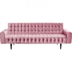 Sofá Milchbar Velvet rosa 3p.